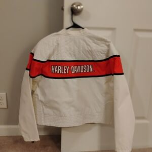 Harley-Davidson White Jacket with Red Stripe